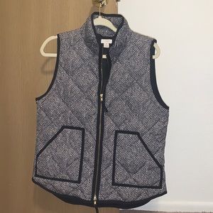 J Crew herringbone vest size medium
